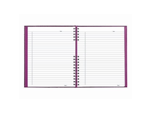 Blueline NotePro Hardcover Wide Ruled Notebook, 200 Pages, Dark Raspberry