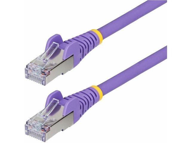 StarTech 50ft Purple CAT6a Ethernet Cable, Snagless RJ45, 10GbE, 100W PoE++, S/FTP, LSZH, 27AWG Pure Bare Copper Wire, 500MHz, Shielded Network...