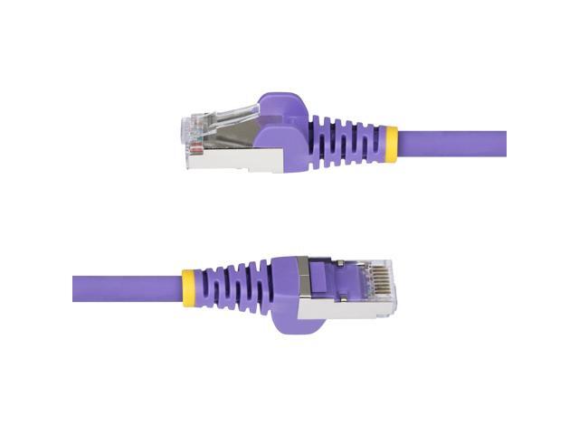 StarTech 50ft Purple CAT6a Ethernet Cable, Snagless RJ45, 10GbE, 100W PoE++, S/FTP, LSZH, 27AWG Pure Bare Copper Wire, 500MHz, Shielded Network...