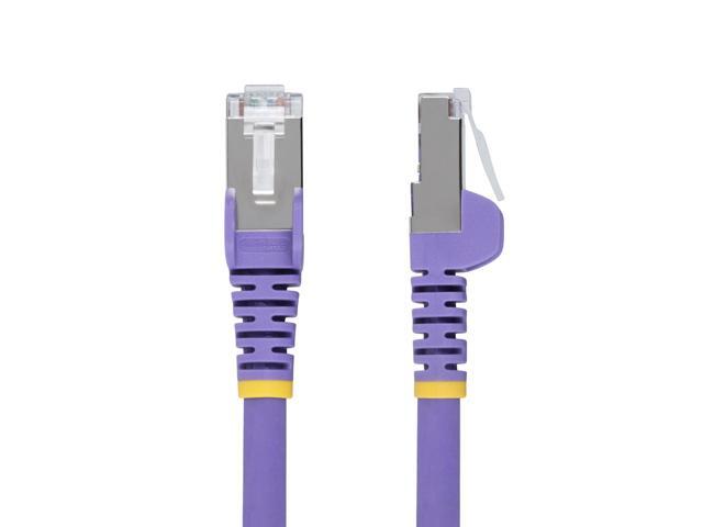 StarTech 50ft Purple CAT6a Ethernet Cable, Snagless RJ45, 10GbE, 100W PoE++, S/FTP, LSZH, 27AWG Pure Bare Copper Wire, 500MHz, Shielded Network...