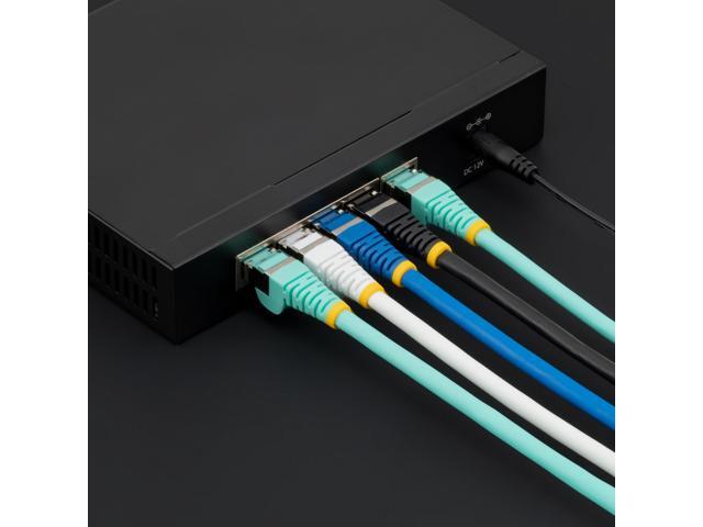 StarTech100ft Blue CAT6a Ethernet Cable, Snagless RJ45, 10GbE, 100W PoE++, S/FTP, LSZH, 27AWG Pure Bare Copper Wire, 500MHz, Shielded Network Patch...