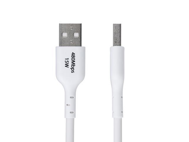 StarTech 10ft (3m) USB-A to USB-C Charging Cable, Charge & Sync, 3A, USB 2.0, TPE Jacket - White USB Charging Cord Model USB2AC10FWHE