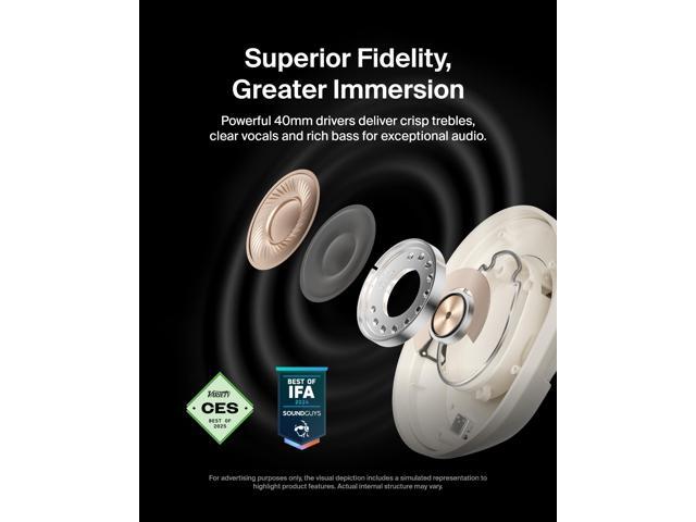 Belkin SoundForm Isolate Noise Cancelling Headphones - Sand - image 7