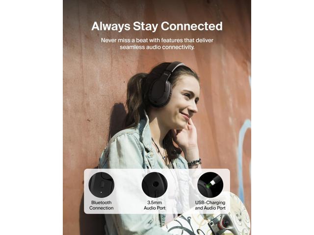 Belkin SoundForm Surround Wireless Over-Ear Headphones - Black - image 12