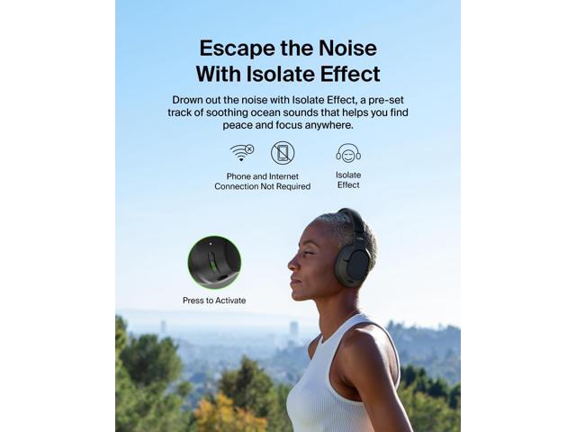 Belkin SoundForm Isolate Noise Cancelling Headphones - Black - image 4