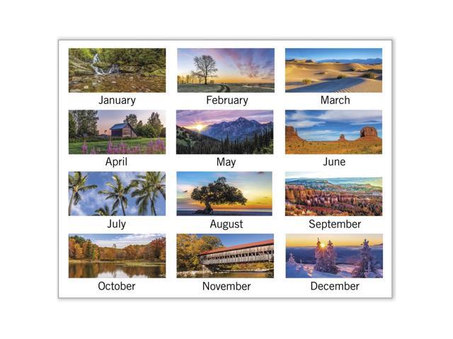 AT-A-GLANCE 2026 Scenic Three Month Wall Calendar, Large, 12' x 27'