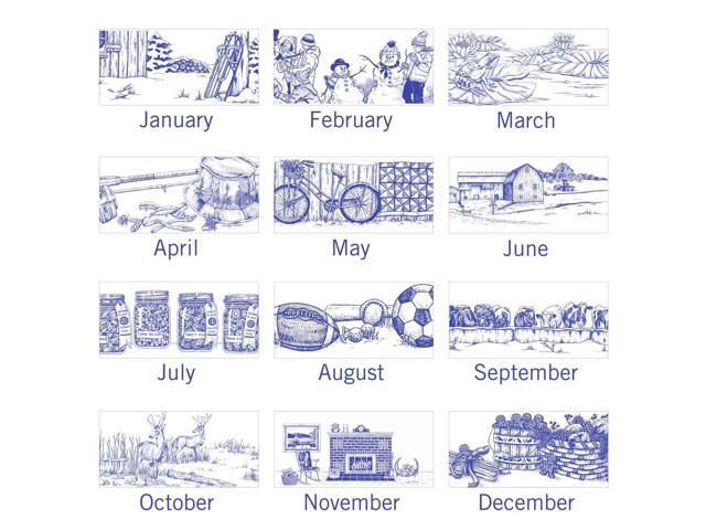 At-A-Glance 12-Month Illustrator?s Edition Wall Calendar 12x11.75 2026