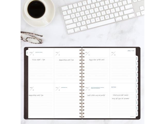 AT-A-GLANCE Signature Collection Academic 2025-2026 Weekly Monthly Planner, Brown, Large, 8 1/2' x 11'