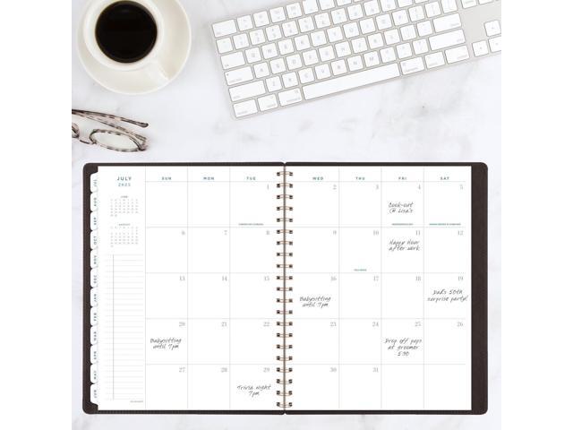 AT-A-GLANCE Signature Collection Academic 2025-2026 Weekly Monthly Planner, Brown, Large, 8 1/2' x 11'