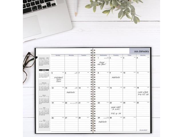 AT-A-GLANCE DayMinder 2026 Monthly Planner, Black, Large, 8' x 12'