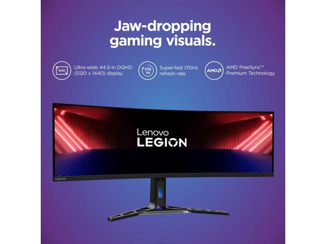 Lenovo Legion R45w-30 44.5-inch VA Curved DualQHD 170Hz USB-C Docking Gaming Monitor - image 9