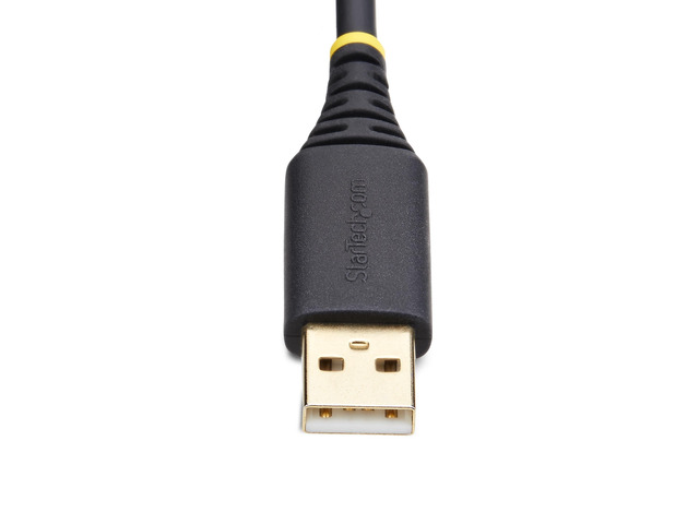 StarTech 1ft (30cm) USB to Serial Adapter Cable, COM Retention, Interchangeable Nuts/Screws, USB-A to DB9 RS232, FTDI IC, ESD Protection,...