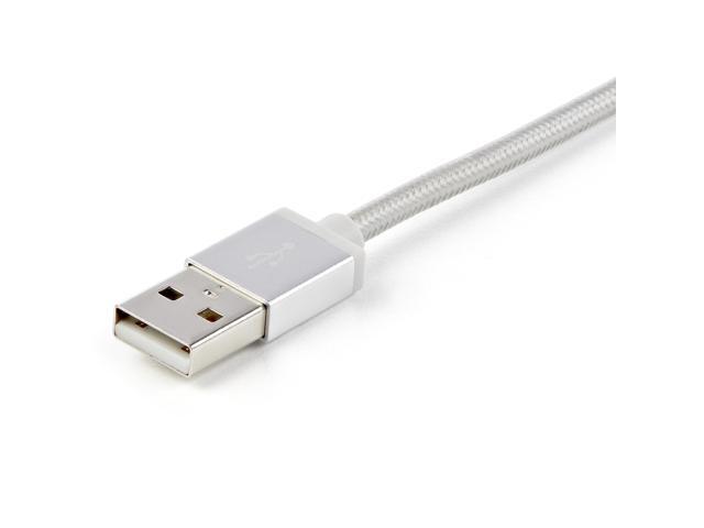 StarTech 6ft (1.8m) USB Multi-Charging Cable, USB-A to Lightning/USB-C/Micro-USB, Apple MFi Certified, Braided Nylon Jacket; USB 3-in-1 Charger...
