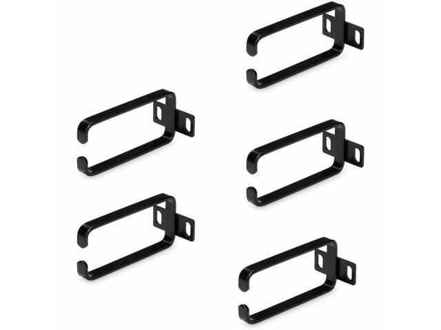 StarTech 5-Pack 1U Vertical Cable Management D-Ring Hooks, Cable Manager For 19' Server Racks/Cabinets, Network Rack Wire Organizers, Cable Guide...