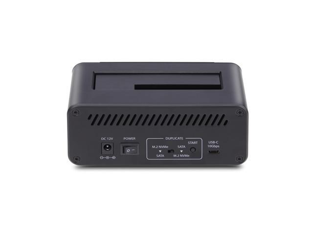 StarTech M.2 NVMe to 2.5/3.5' SATA Drive Duplicator, Dual Bay Standalone SSD Cloner/Drive Dock, Bidirectional NVMe to SATA / SATA to NVMe, Up to...