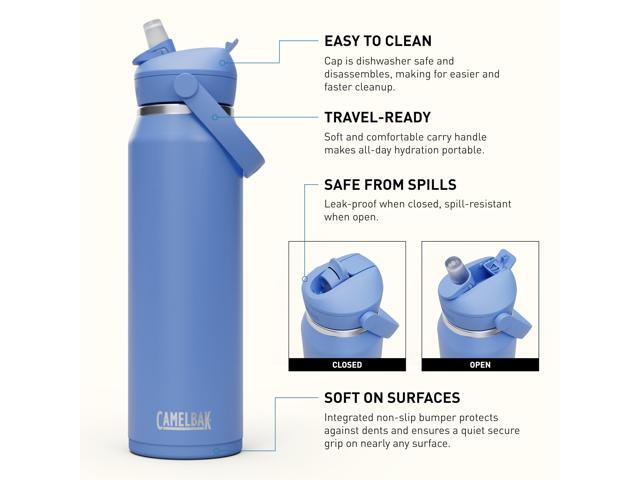 Thrive FlipStraw Stainless Steel Vacuum Insulated Water Bottle 32 oz Sky Blue 2855406001