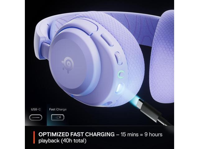 SteelSeries - Arctis Nova 3P Wireless Gaming Headset for PlayStation, PC, Mobile, Handhelds, and Switch - Lavender - image 5