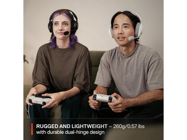 SteelSeries - Arctis Nova 3P Wireless Gaming Headset for PlayStation, PC, Mobile, Handhelds, and Switch - White - image 6