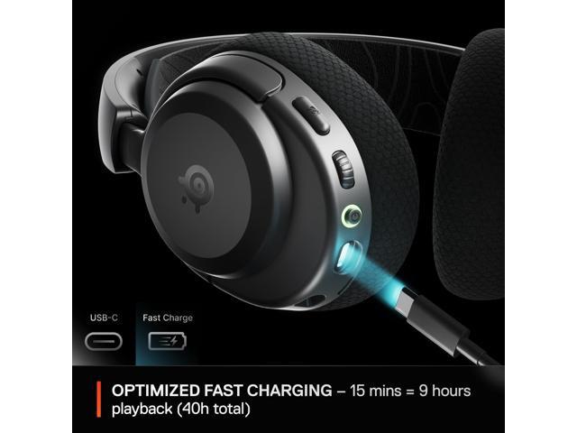 SteelSeries - Arctis Nova 3P Wireless Gaming Headset for PlayStation, PC, Mobile, Handhelds, and Switch - Black - image 5