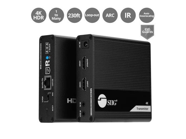 SIIG ipcolor 4K HDMI Extender Daisy Chain Transmission Kit 230ft CEH26M11S1