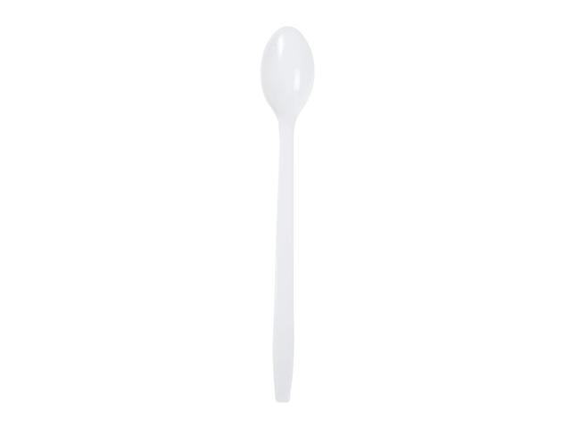 Soda Spoon Mediumweight Plastic 7.87' White 1000/Carton P2303W