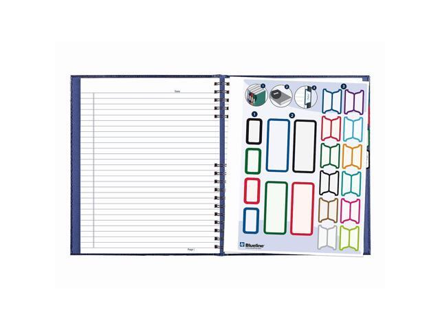Blueline NotePro Hardcover Wide Ruled Notebook, 200 Pages, Blue A10200.BLU