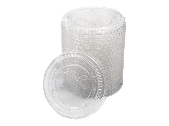 Solo PL200N Portion/Souffl? Cup Lids PET Clear 2500/Carton