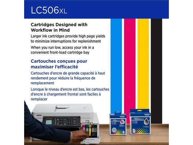 Brother LC506XLY High Yield Yellow Ink Cartridge for 4355, 4555, 4557 Printers