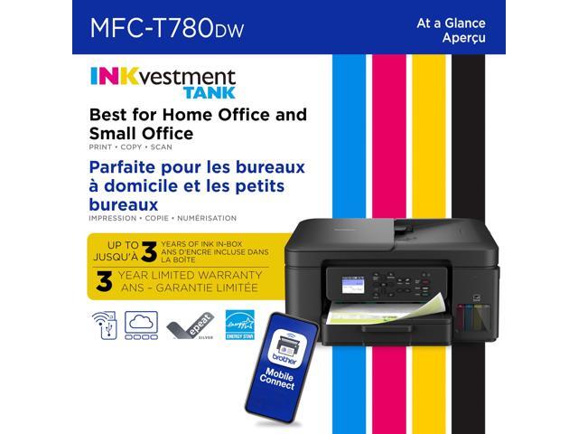Brother - INKvestment Tank 780 Wireless All-in-One SuperTank Inkjet Printer, up to 3 Years of Ink + 3 Year Warranty (MFCT780DW) - Black - image 5