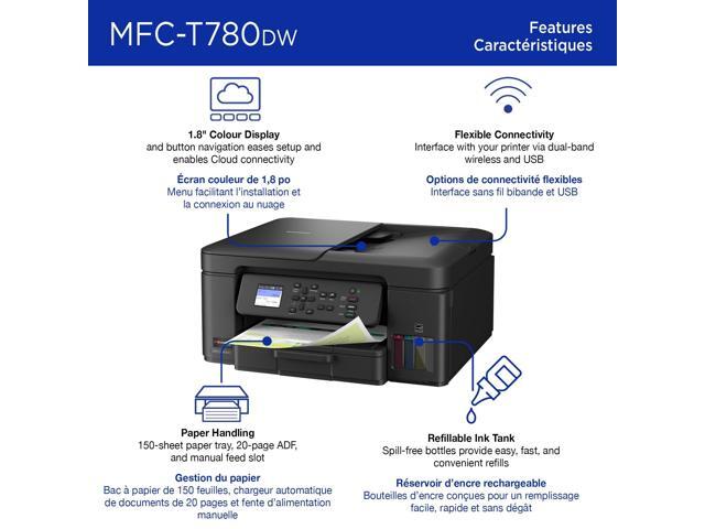 Brother INKvestment Tank 780 Wireless Color Inkjet All-in-One Printer with Duplex Printing, Includes up to 3 Years of Ink in-Box MFC-T780DW