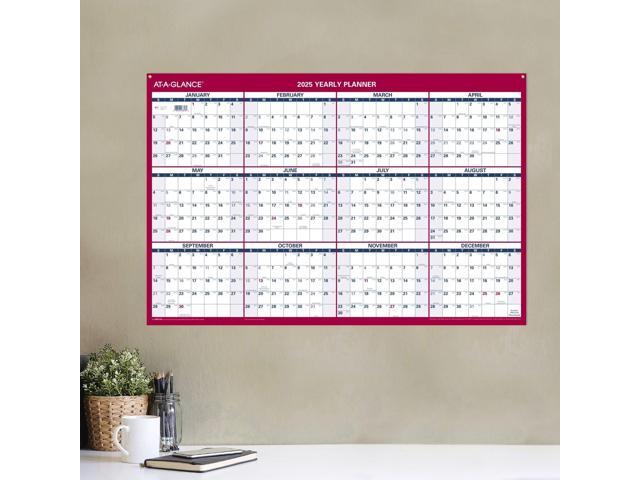 AT-A-GLANCE 2026 Vertical Horizontal Reversible Yearly Wall Calendar, Large, 24' x 36'