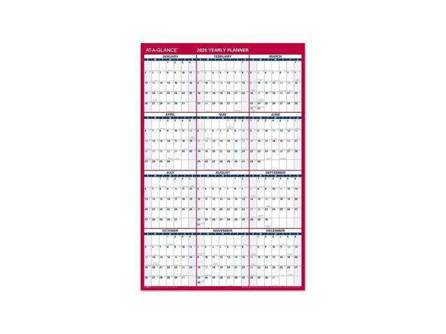 AT-A-GLANCE 2026 Vertical Horizontal Reversible Yearly Wall Calendar, Large, 24' x 36'