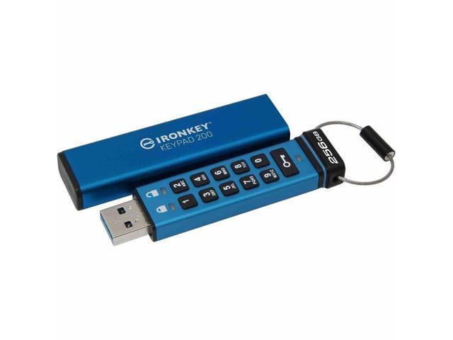 IronKey Keypad 200 256GB USB 3.2 Gen 1 Type A Flash Drive IKKP200256GB