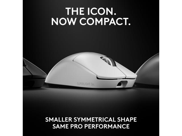 Logitech - PRO X SUPERLIGHT 2c LIGHTSPEED Lightweight Compact Wireless Optical HERO 2 Sensor 44 000 DPI Gaming Mouse for PC - Wireless - White - image 2