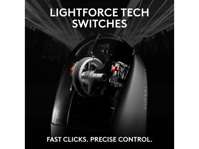 Logitech - PRO X SUPERLIGHT 2c LIGHTSPEED Lightweight Compact Wireless Optical HERO 2 Sensor 44 000 DPI Gaming Mouse for PC - Wireless - White - image 6