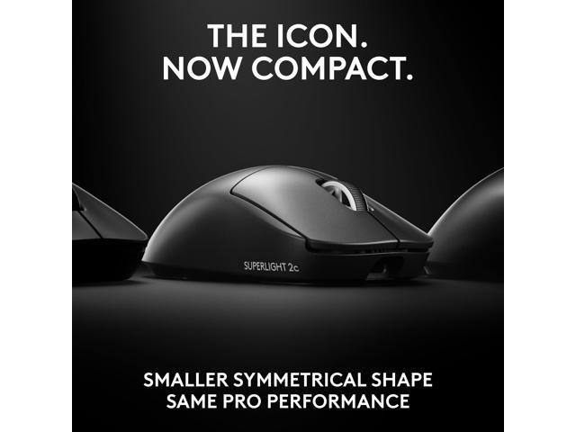 Logitech - PRO X SUPERLIGHT 2c LIGHTSPEED Lightweight Compact Wireless Optical HERO 2 Sensor 44 000 DPI Gaming Mouse for PC - Wireless - Black - image 3