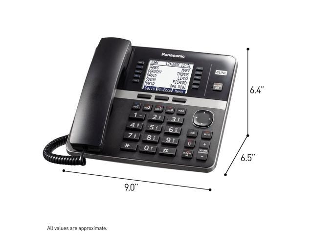 Panasonic Office Phone, Corded Base Station 4-Lines Expandable with Up to 10