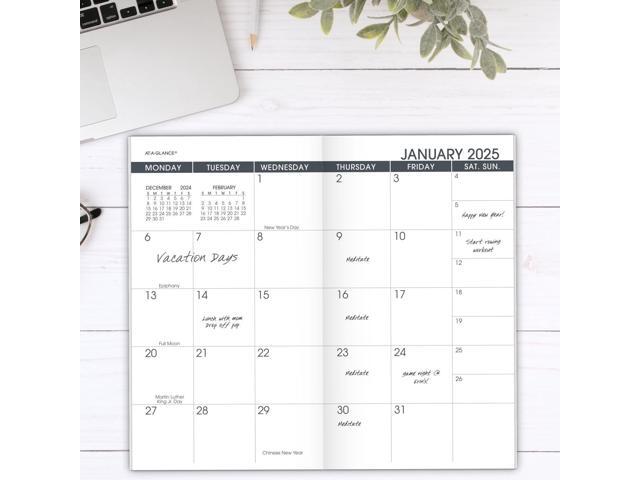 At-A-Glance Pocket Size Planner Refill 6 1/8x3.5 White 2026 7090610