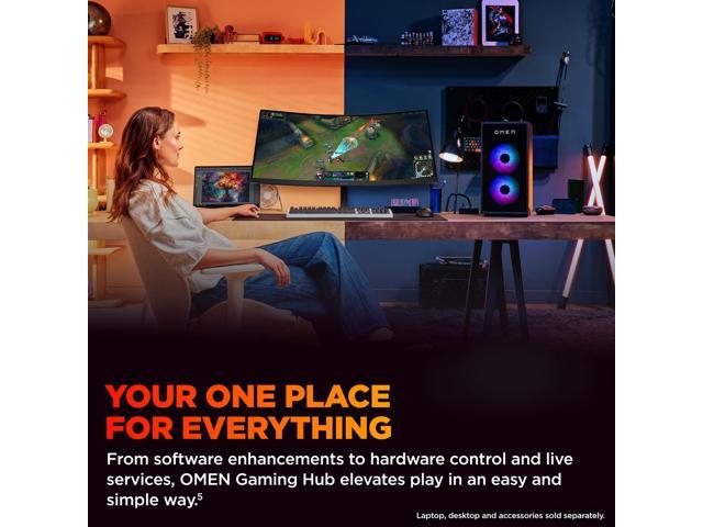 HP OMEN - 34" VA Curved WQHD 180Hz AMD FreeSync Premium Gaming Monitor with Adjustable Height (DisplayPort, HDMI) - Black - image 7