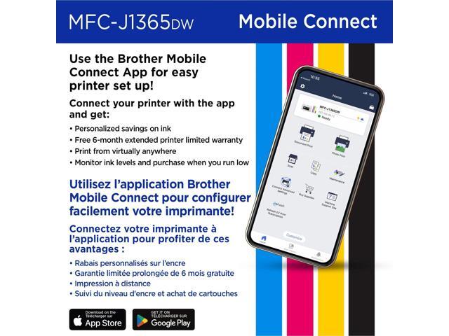 Brother - INKvestment 1365 Wireless Color All-in-One Inkjet Printer with Auto Duplex Print (MFC-J1365DW), Great for Home Offices - White - image 6