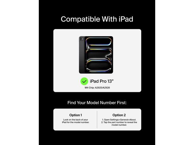 Belkin Pro Keyboard Case w/Magnetic Stand for iPad Pro 13 (M4) - Black BBZ003TT-V2