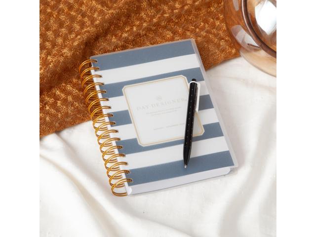 Blue Sky - 2026 Day Designer Rugby Stripe & Navy Frosted 5" x 8" Daily & Monthly Planner, Plastic Cover - Multicolored - image 8