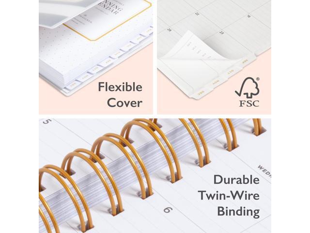 Blue Sky - 2026 Day Designer Rugby Stripe & Navy Frosted 5" x 8" Daily & Monthly Planner, Plastic Cover - Multicolored - image 7