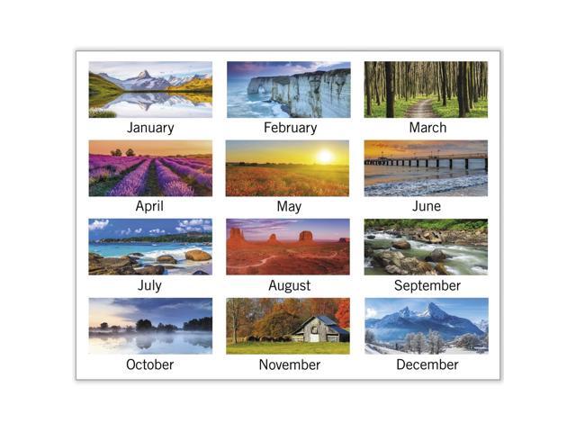 At-A-Glance Landscape Panoramic Desk Pad 22x17 Landscapes 2026 89802