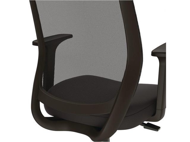 Alera Wessex Drafting Stool - Mesh Back - Supports Up to 275 lb - 27.95 to 33.66 Seat Height - Black Seat, Black Back, Black Base ALEWX46BME17