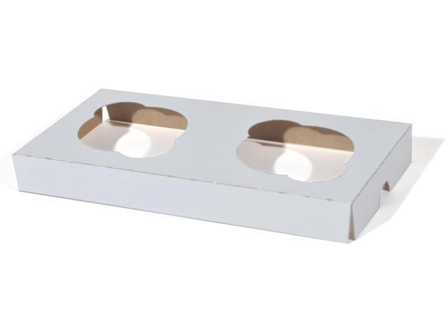 Southern Champion Tray SCH10004 Cupcake Holder Inserts, Paperboard, White/kraft, 7 7/8 X 3 7/8 X 7/8, 200/ctn