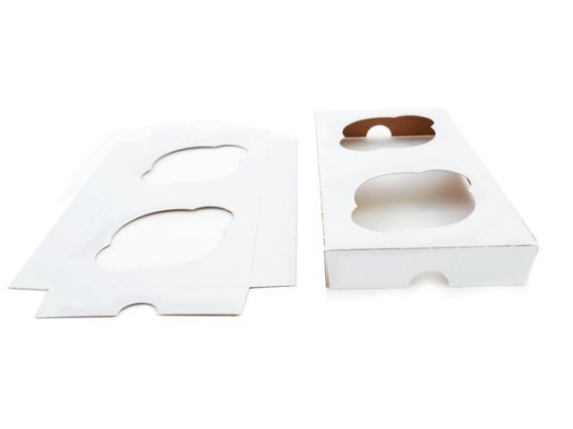 Southern Champion Tray SCH10004 Cupcake Holder Inserts, Paperboard, White/kraft, 7 7/8 X 3 7/8 X 7/8, 200/ctn