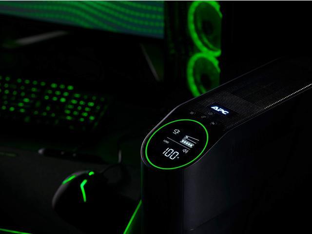 1500VA, 120V APC Back-UPS Pro Gaming with Pure Sinewave, RGB Reactor Circle, 3 USB, 10 outlets (4 surge) - Black - image 5