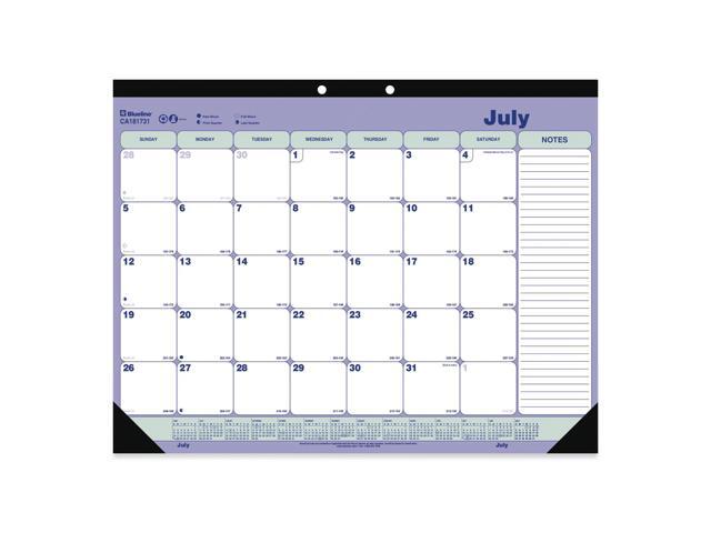 2025-2026 Blueline® Academic Monthly Desk Pad Calendar, 21-1/4 x 16, July 2025 To July 2026, CA181731