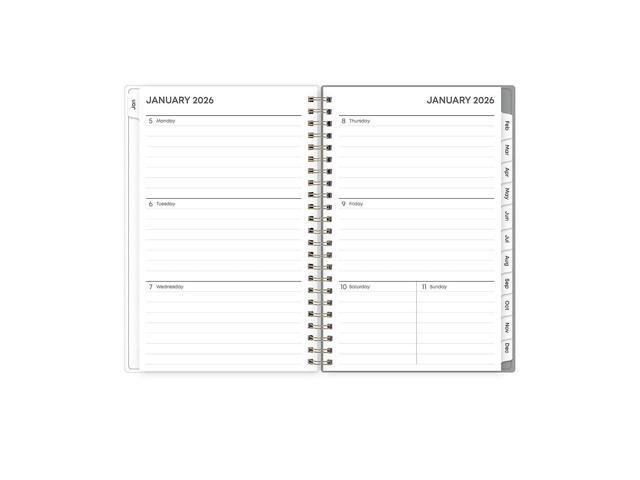 Sophie Frosted Weekly/Monthly Planner Floral Artwork 8 x 5 Multicolor Cover 12-Month Jan to Dec: 2026 140088